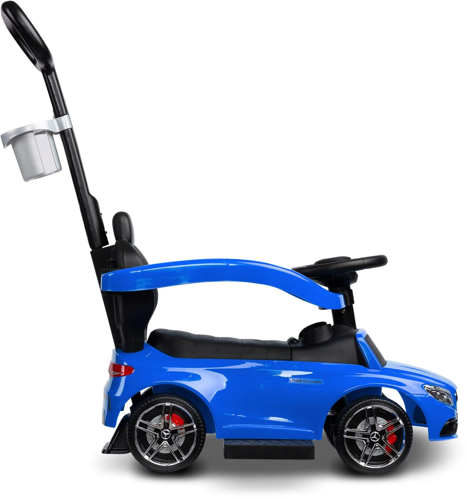 Машинка для катання Caretero (Toyz) Mercedes AMG C63 з батьківською ручкою Blue